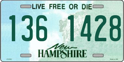 NH license plate 1361428