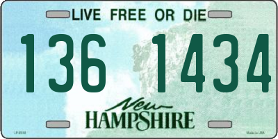 NH license plate 1361434
