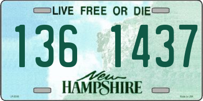 NH license plate 1361437