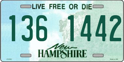NH license plate 1361442