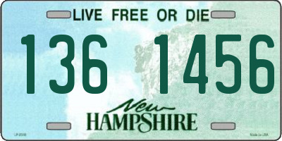NH license plate 1361456
