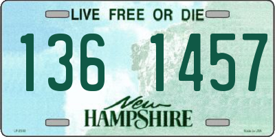 NH license plate 1361457