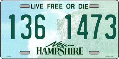 NH license plate 1361473