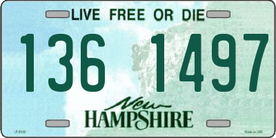 NH license plate 1361497