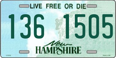 NH license plate 1361505