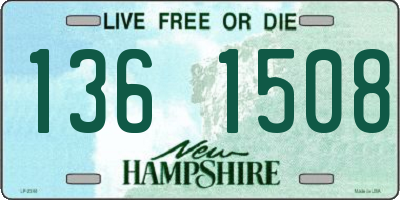 NH license plate 1361508