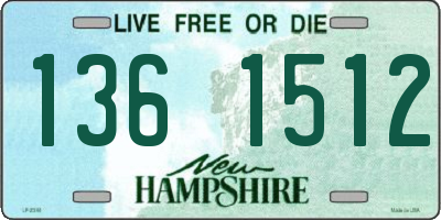 NH license plate 1361512