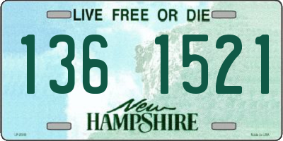 NH license plate 1361521