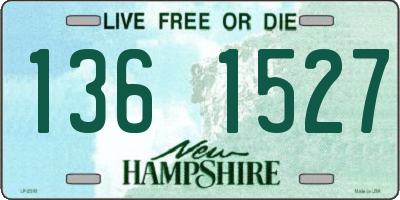 NH license plate 1361527