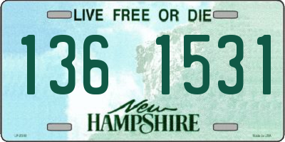 NH license plate 1361531