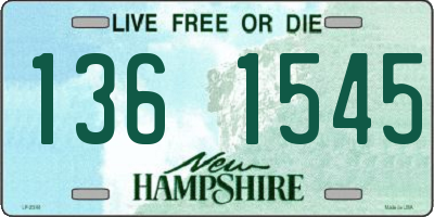 NH license plate 1361545