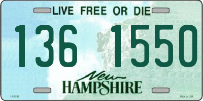 NH license plate 1361550