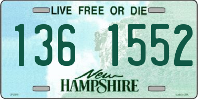 NH license plate 1361552