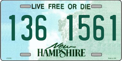 NH license plate 1361561