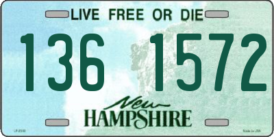 NH license plate 1361572