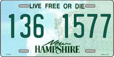 NH license plate 1361577