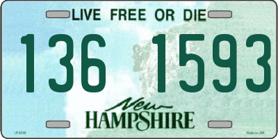 NH license plate 1361593