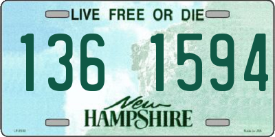 NH license plate 1361594