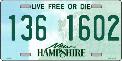 NH license plate 1361602