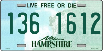NH license plate 1361612