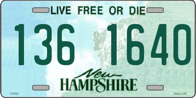 NH license plate 1361640