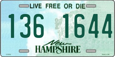 NH license plate 1361644