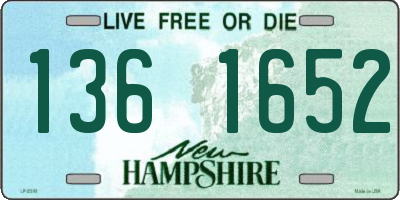 NH license plate 1361652