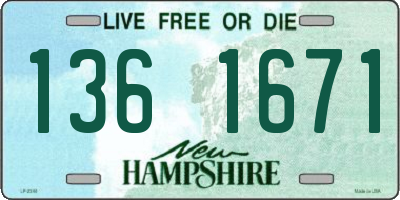 NH license plate 1361671