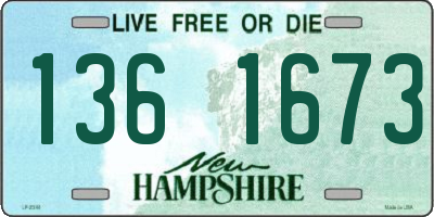 NH license plate 1361673