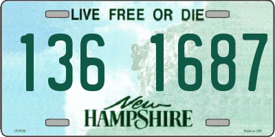 NH license plate 1361687