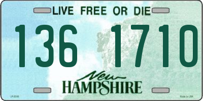 NH license plate 1361710
