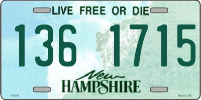 NH license plate 1361715