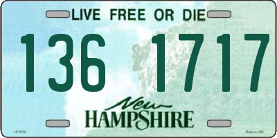 NH license plate 1361717