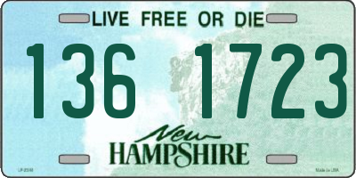NH license plate 1361723