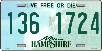 NH license plate 1361724