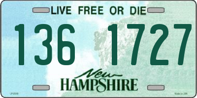 NH license plate 1361727