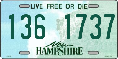 NH license plate 1361737
