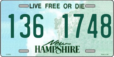 NH license plate 1361748
