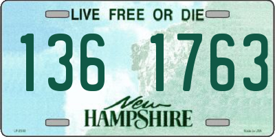 NH license plate 1361763