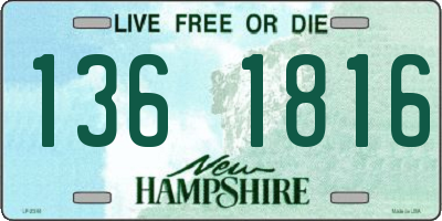 NH license plate 1361816