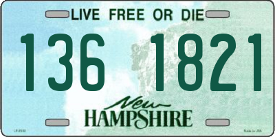 NH license plate 1361821