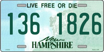 NH license plate 1361826
