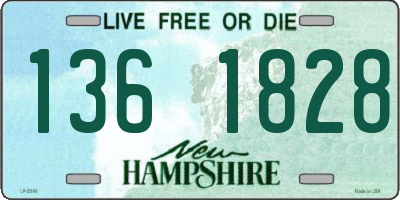 NH license plate 1361828