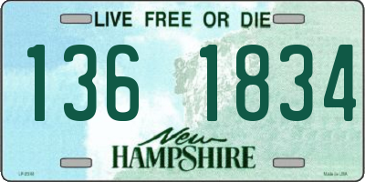 NH license plate 1361834