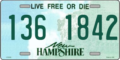 NH license plate 1361842