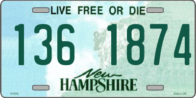 NH license plate 1361874