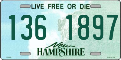 NH license plate 1361897
