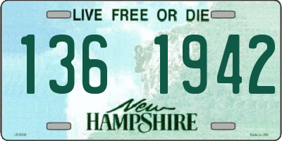 NH license plate 1361942