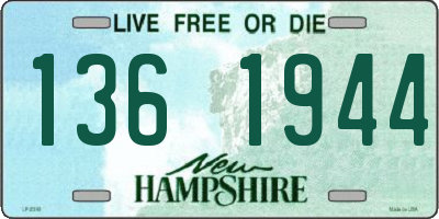NH license plate 1361944