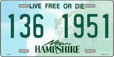 NH license plate 1361951